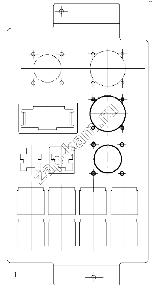 Схема/чертеж: DIAGNOSTIC INTERFACE DEVICE BOARD / Shaanxi Shacman SX4256NT324
