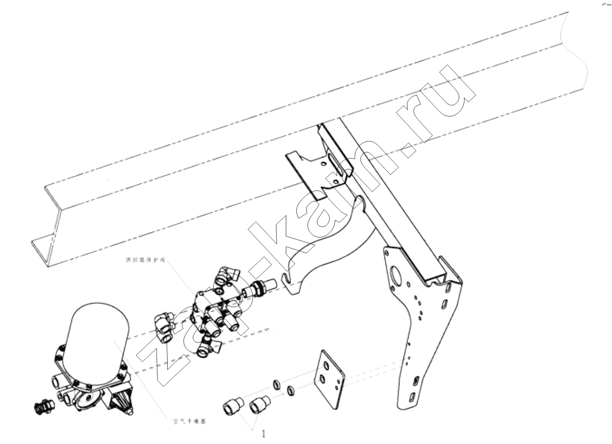 Схема/чертеж: BAROMETRIC PRESSURE SENSOR / Shaanxi Shacman SX4256NT324