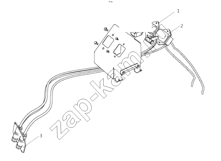 Схема/чертеж: PARKING BRAKE CONTROL DEVICE / Shaanxi Shacman SX42584V324