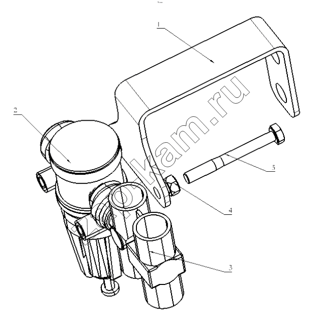 Схема/чертеж: DISTRIBUTION FITTING ASSEMBLE / Shaanxi Shacman SX42584V324