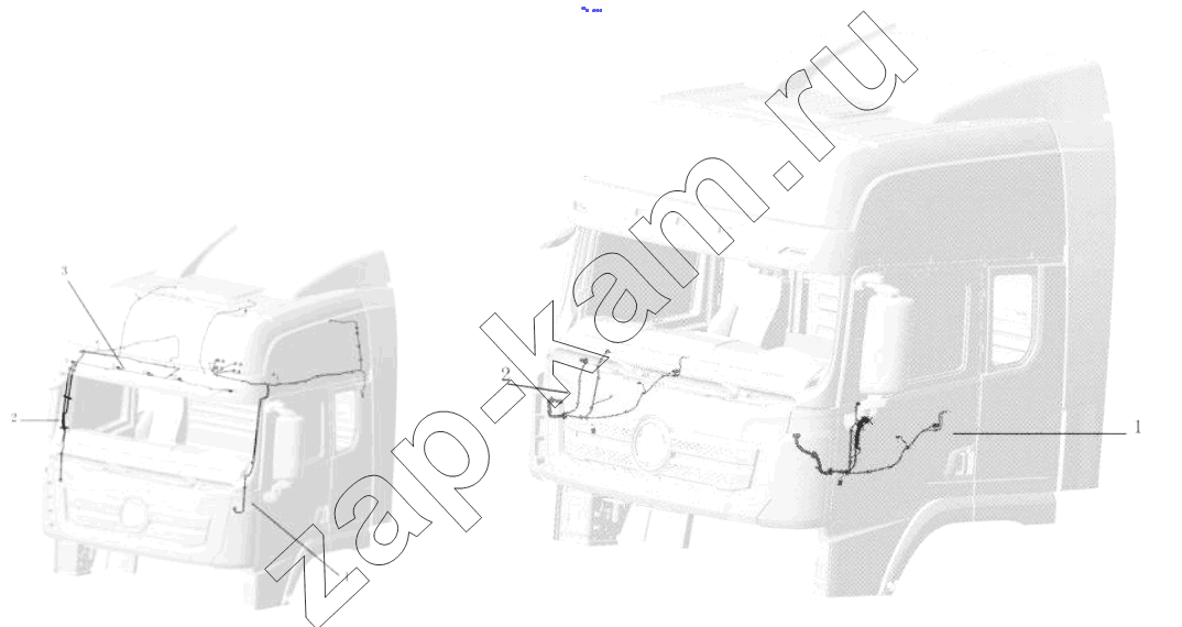 Схема/чертеж: DOOR WIRING / Shaanxi Shacman SX42584V324