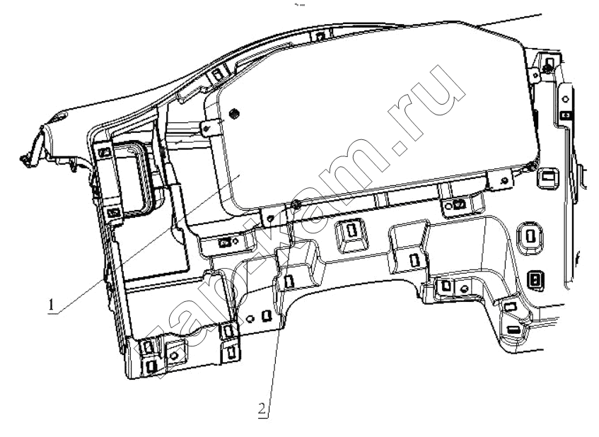Схема/чертеж: INSTRUMENT CLUSTER / Shaanxi Shacman SX42584V324