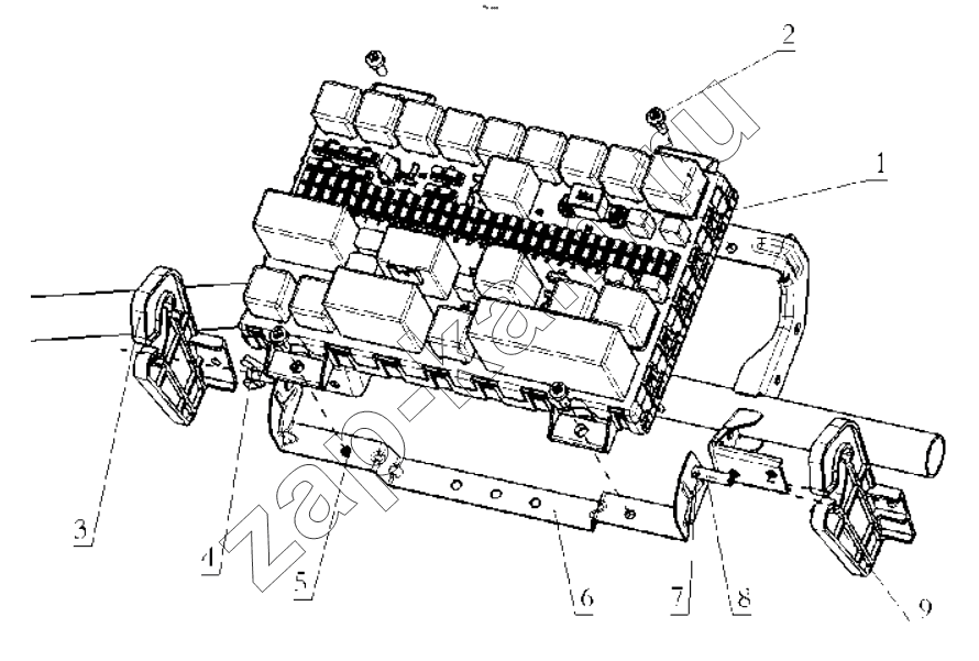 Схема/чертеж: ELECTRIC PANEL / Shaanxi Shacman SX42584V324
