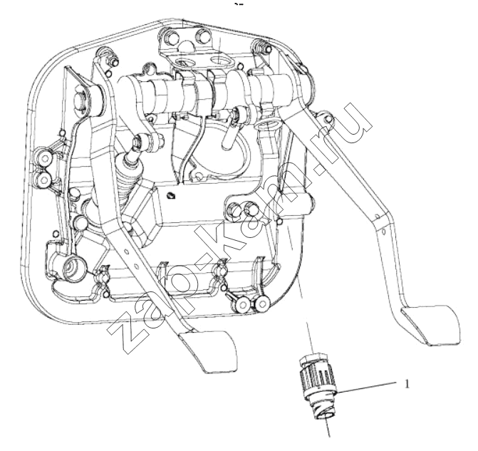 Схема/чертеж: BRAKE LIGHT SWITCH / Shaanxi Shacman SX42584V324
