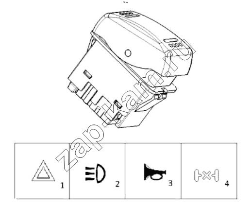 Схема/чертеж: SWITCH / Shaanxi Shacman SX42584V324