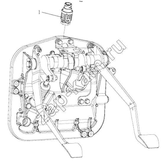 Схема/чертеж: BRAKE LIGHT SWITCH / Shaanxi Shacman SX42584V324