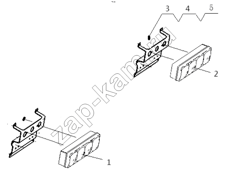 Схема/чертеж: TAILLIGHT / Shaanxi Shacman SX42584V324