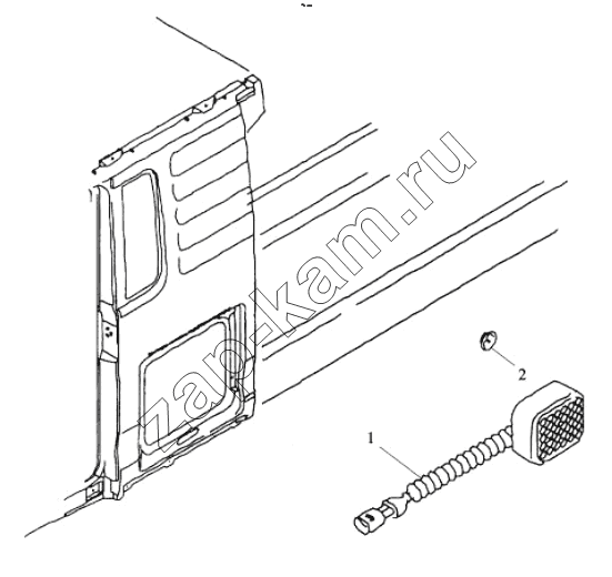 Схема/чертеж: SIDE MARKER LIGHT / Shaanxi Shacman SX42584V324