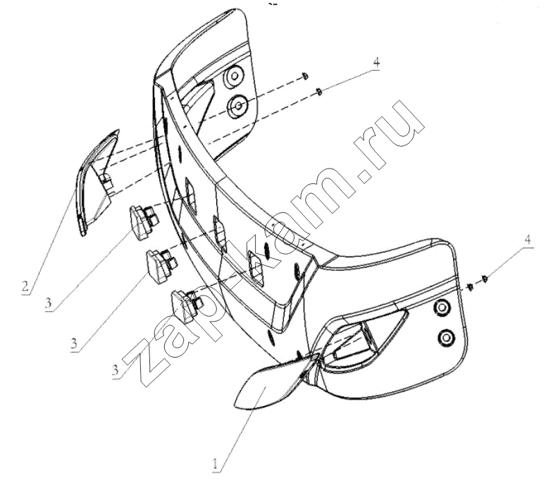 Схема/чертеж: SUNSHADE LAMPS / Shaanxi Shacman SX42584V324