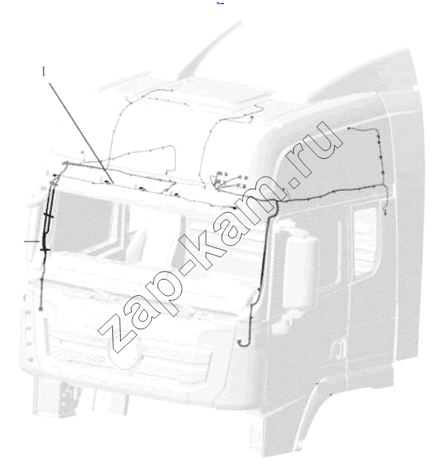 Схема/чертеж: ROOF WIRING / Shaanxi Shacman SX42584V324