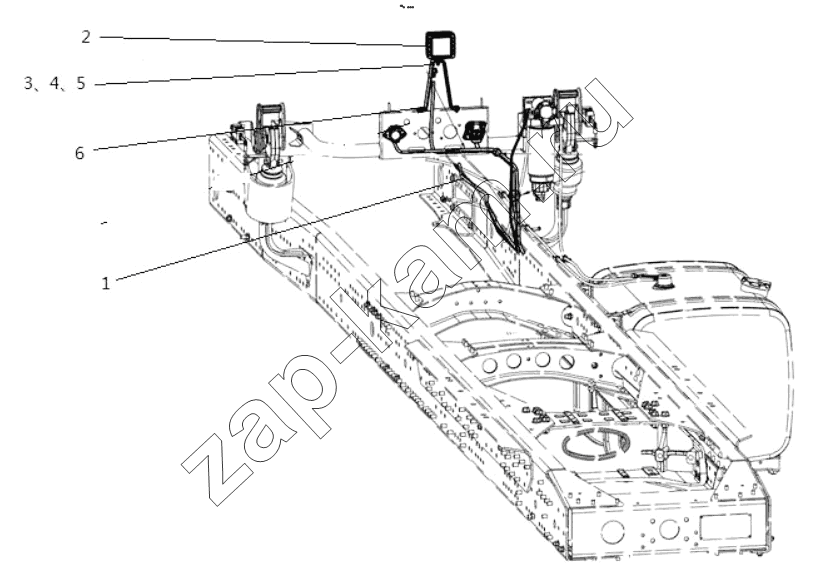 Схема/чертеж: WORKING LAMP / Shaanxi Shacman SX42584V324