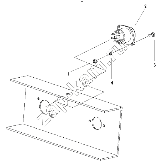 Схема/чертеж: CHASSIS ELECTRICAL APPLIANCES/ABS TRAILER SOCKETS / Shaanxi Shacman SX42584V324