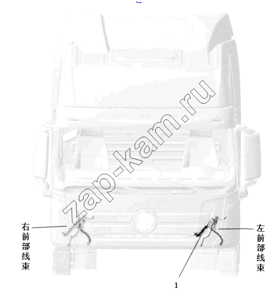 Схема/чертеж: CHASSIS ELECTRICAL APPLIANCES/TRACTORS / Shaanxi Shacman SX42584V324