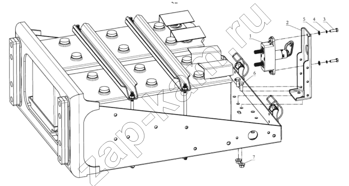 Схема/чертеж: MAIN BATTERY SWITCH / Shaanxi Shacman SX42584V324