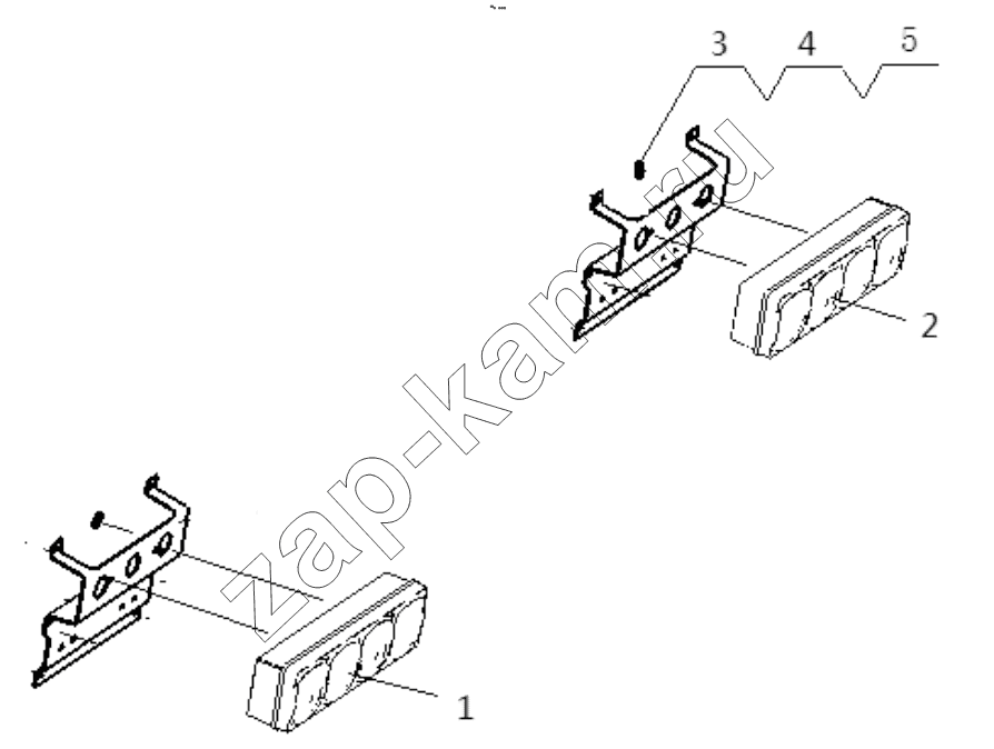 Схема/чертеж: TAILLIGHT / Shaanxi Shacman SX42584V324