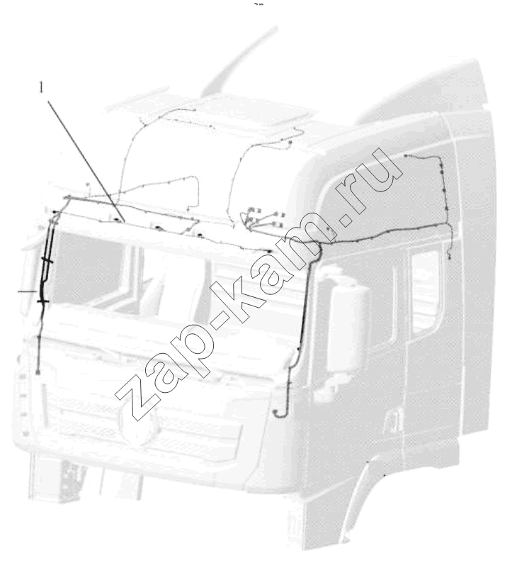 Схема/чертеж: ROOF WIRING / Shaanxi Shacman SX42584V324