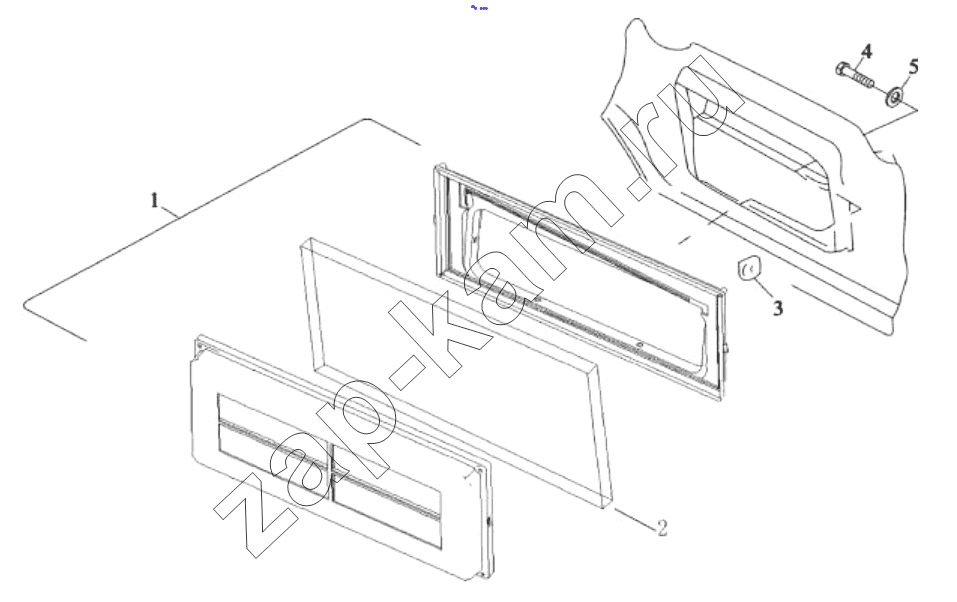 Схема/чертеж: AIR INTAKE BOX ON CAB / Shaanxi Shacman SX42584V324