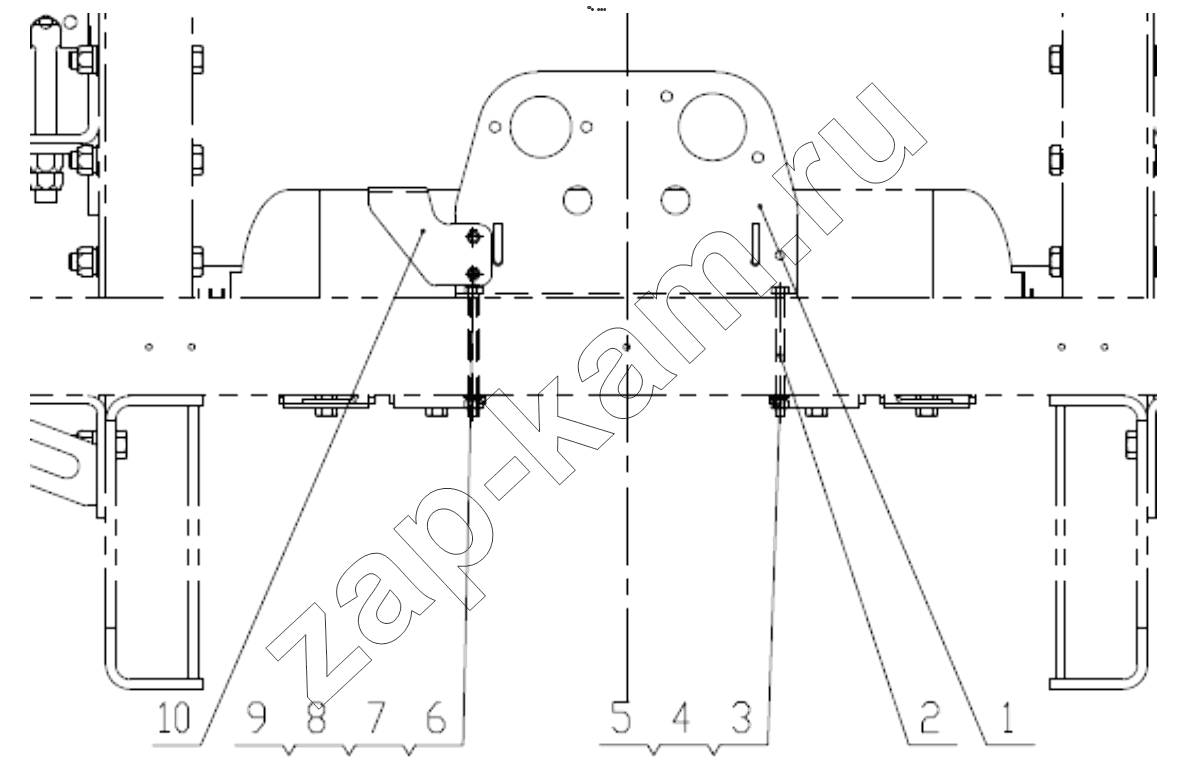 Схема/чертеж: AIR TANK FIXING (I) / Shaanxi Shacman SX42584V324