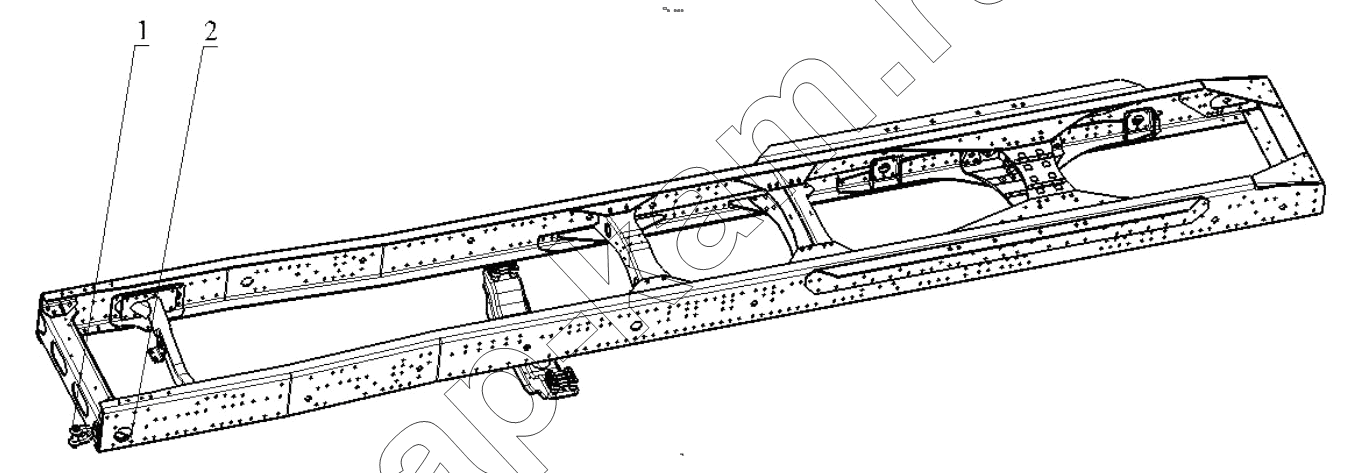 Схема/чертеж: DRAW GEAR / Shaanxi Shacman SX42584V324