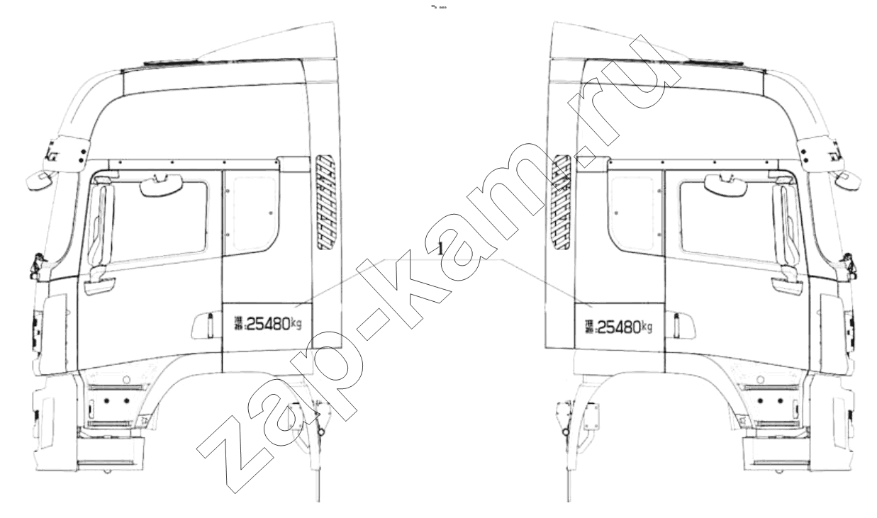Схема/чертеж: PUBLIC PARAMETERS / Shaanxi Shacman SX42584V324