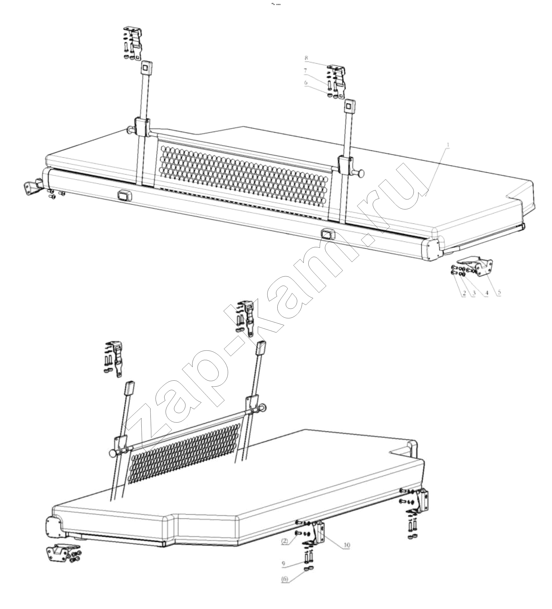 Схема/чертеж: UPPER BERTH / Shaanxi Shacman SX42584V324