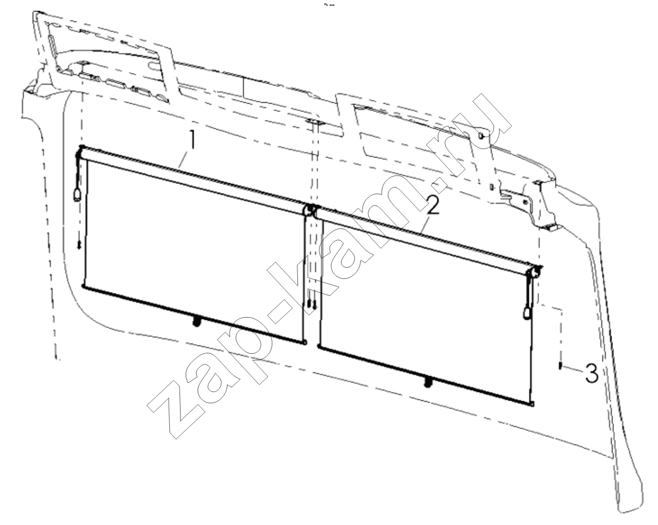 Схема/чертеж: SUNSHADE / Shaanxi Shacman SX42584V324