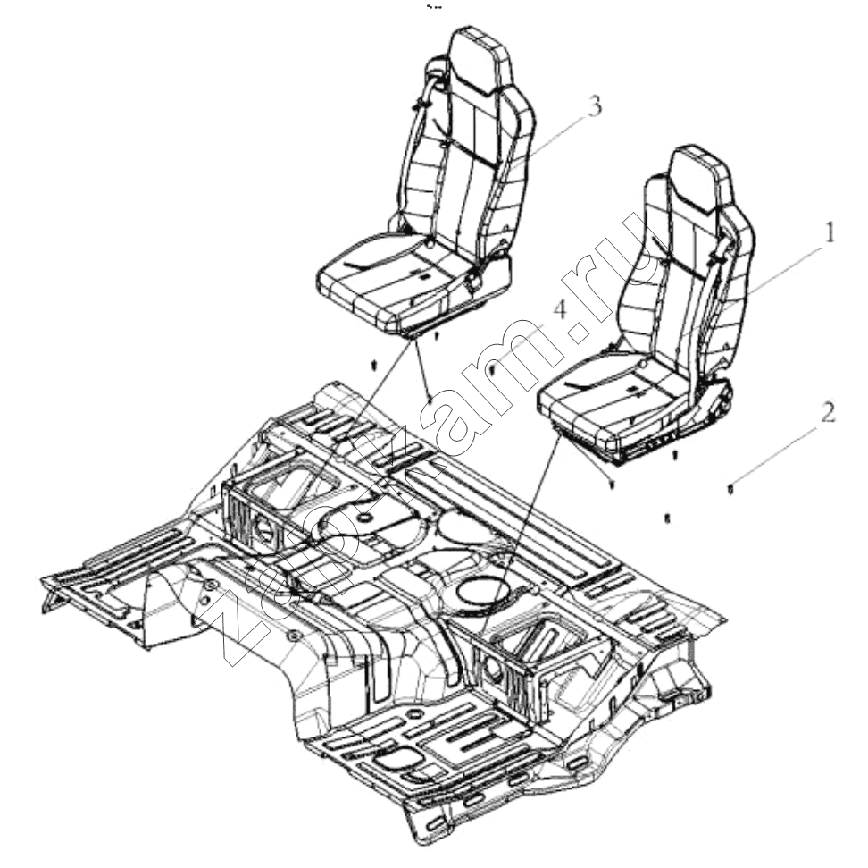 Схема/чертеж: SEAT / Shaanxi Shacman SX42584V324