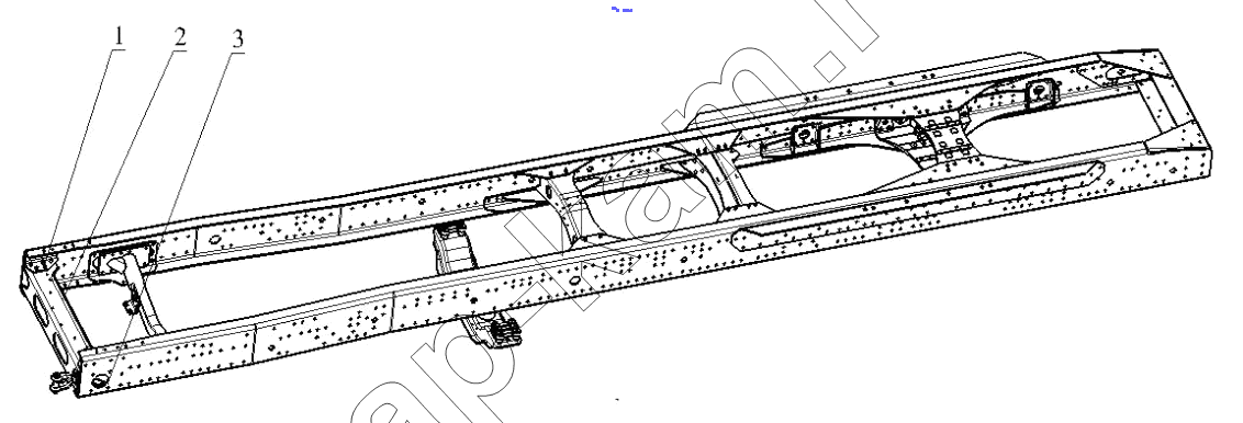 Схема/чертеж: FRAM FOREPART ACCESSORY / Shaanxi Shacman SX42584V324
