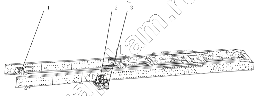 Схема/чертеж: FRAM ASSISTANT CROSS MEMBER / Shaanxi Shacman SX42584V324