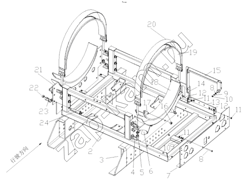 Схема/чертеж: LNG SYSTEM_450/500 (STRUCTURE) / Shaanxi Shacman SX42584V324