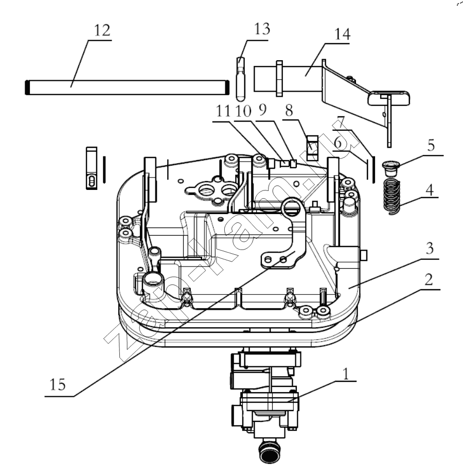 Схема/чертеж: SERVE BRAKE CONTROL DEVICE / Shaanxi Shacman SX42584V384TL