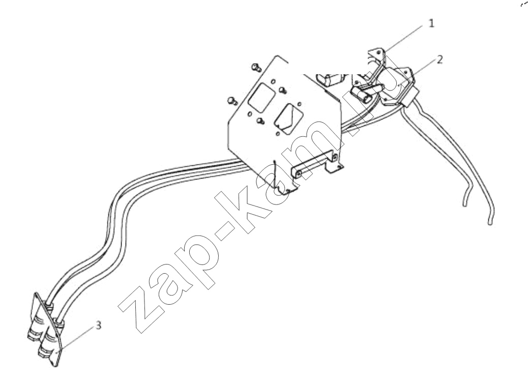 Схема/чертеж: PARKING BRAKE CONTROL DEVICE / Shaanxi Shacman SX42584V384TL
