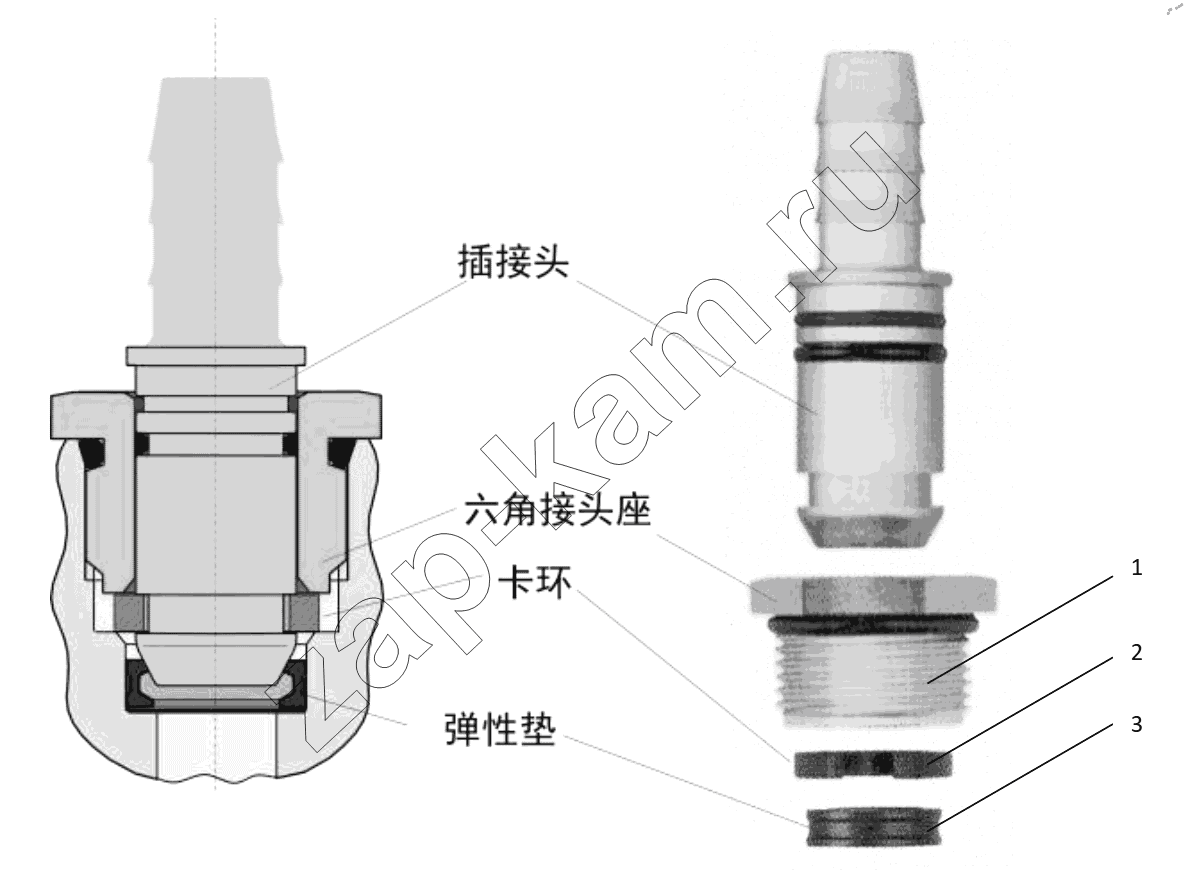 Схема/чертеж: CONNECTING PARTS, LINE & NIPPLE JOINT / Shaanxi Shacman SX42584V384TL