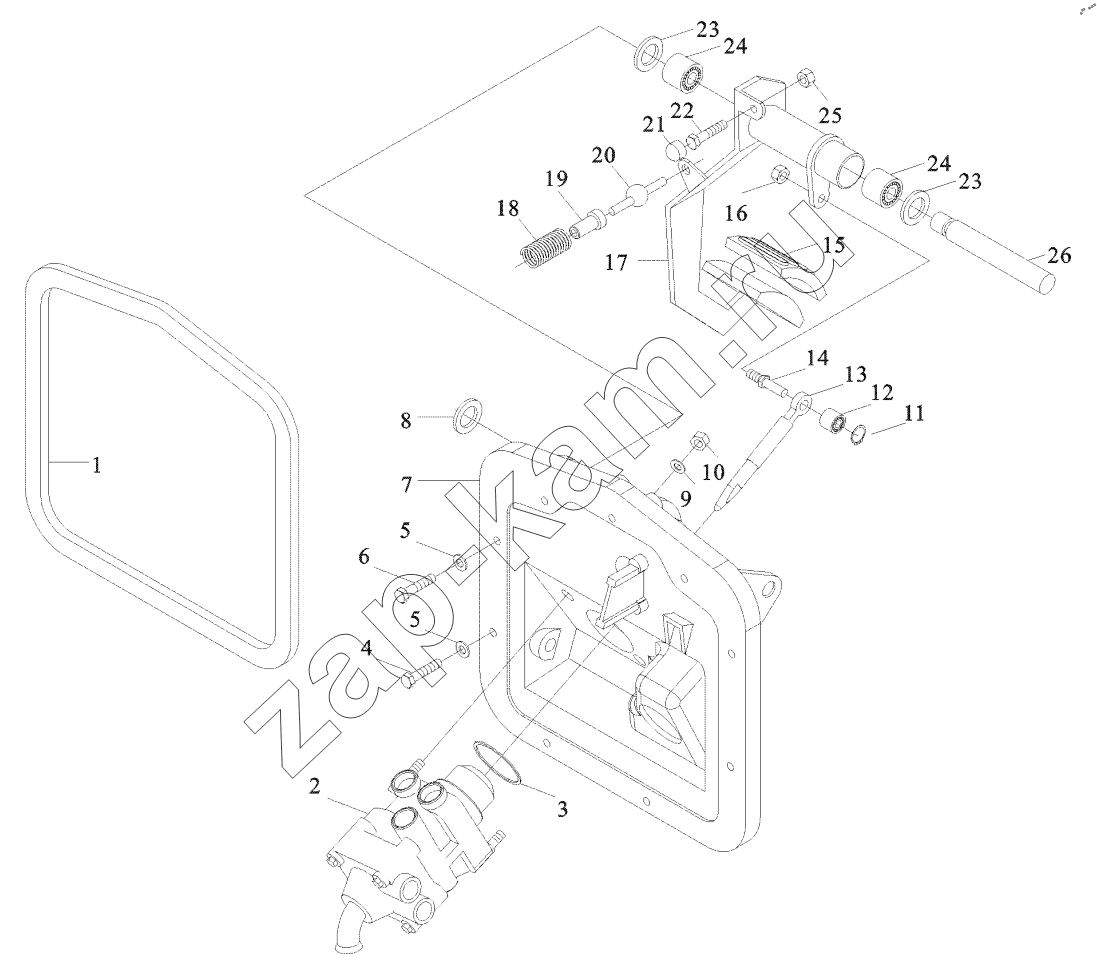 Схема/чертеж: SERVE BRAKE CONTROL DEVICE / Shaanxi Shacman SX42584V384TL