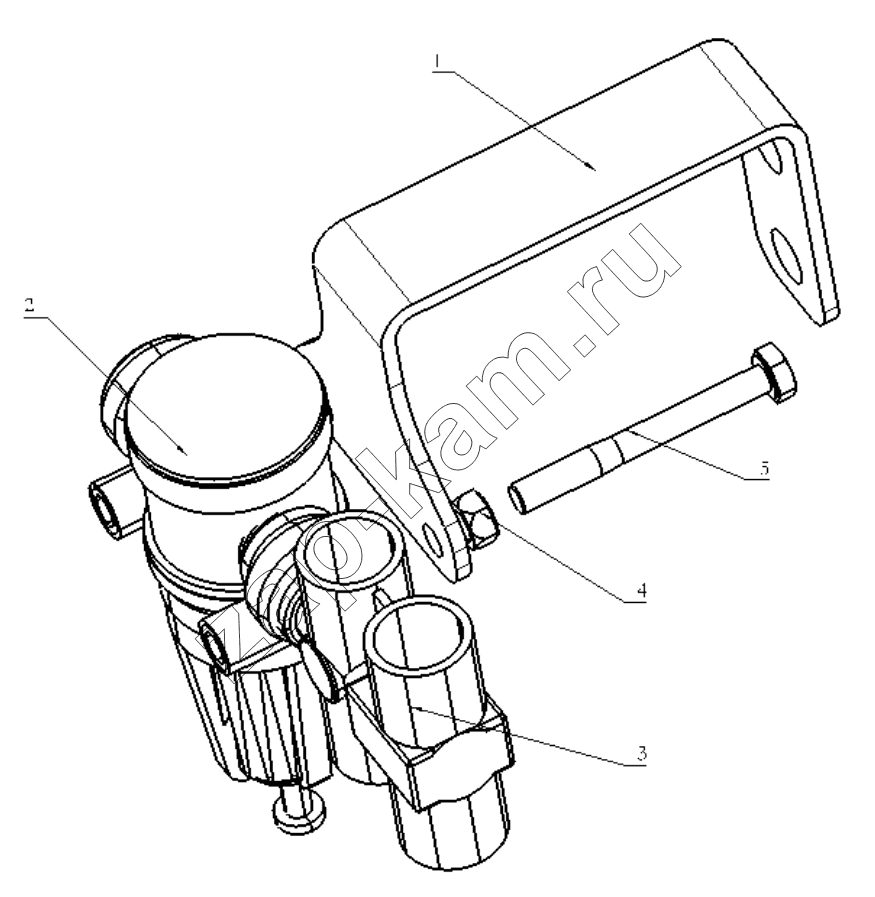 Схема/чертеж: DISTRIBUTION FITTING ASSEMBLE / Shaanxi Shacman SX42584V384TL