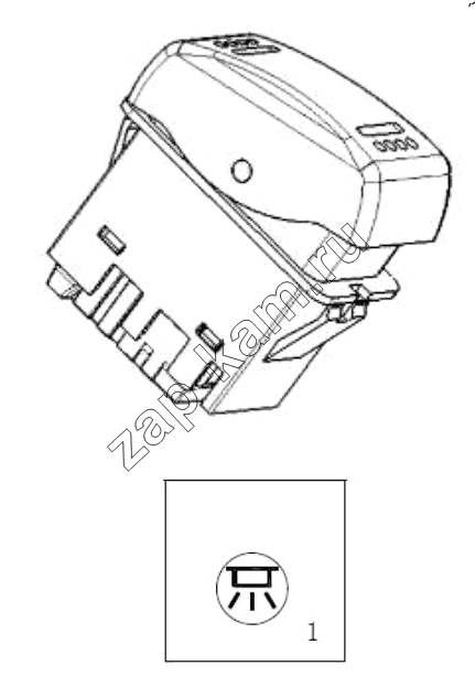 Схема/чертеж: SWITCH / Shaanxi Shacman SX42584V384TL