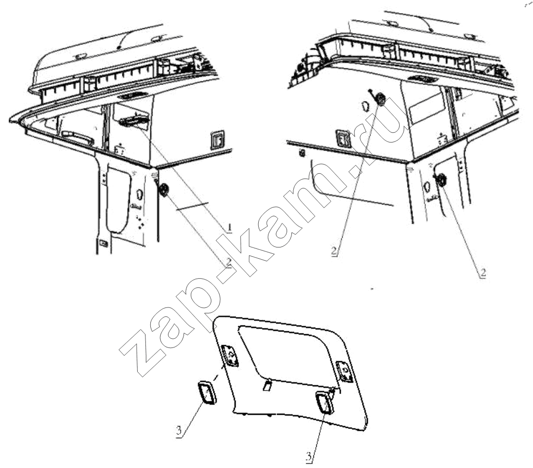 Схема/чертеж: FLOODLIGHT (HIGH ROOF) / Shaanxi Shacman SX42584V384TL