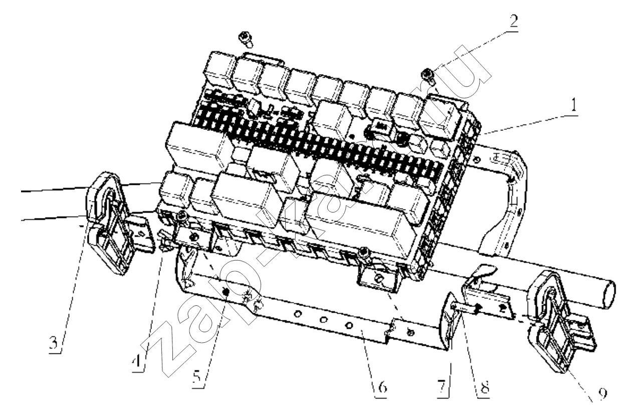 Схема/чертеж: ELECTRIC PANEL / Shaanxi Shacman SX42584V384TL