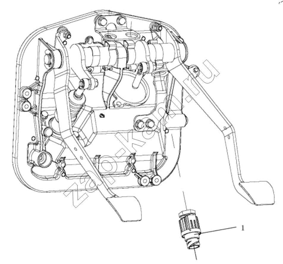 Схема/чертеж: BRAKE LIGHT SWITCH / Shaanxi Shacman SX42584V384TL