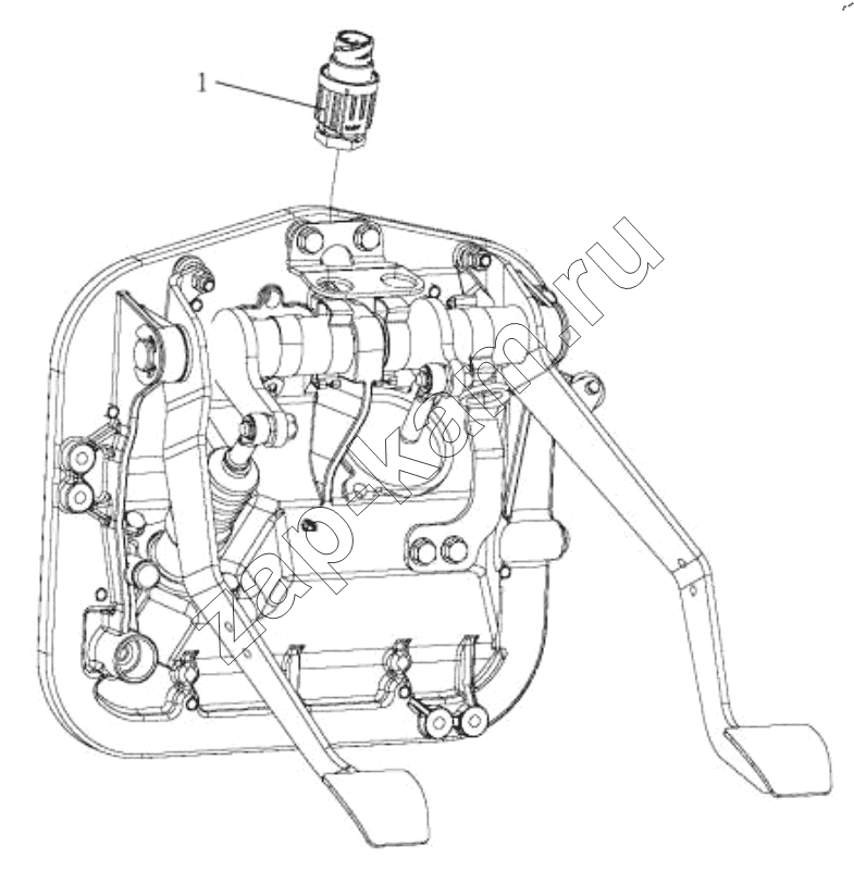 Схема/чертеж: BRAKE LIGHT SWITCH / Shaanxi Shacman SX42584V384TL