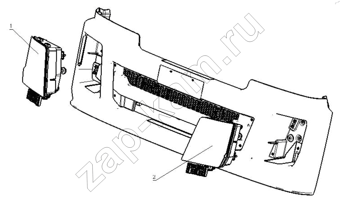 Схема/чертеж: HEADLAMP ASSEMBLY (WITH TURN SIGNAL) / Shaanxi Shacman SX42584V384TL
