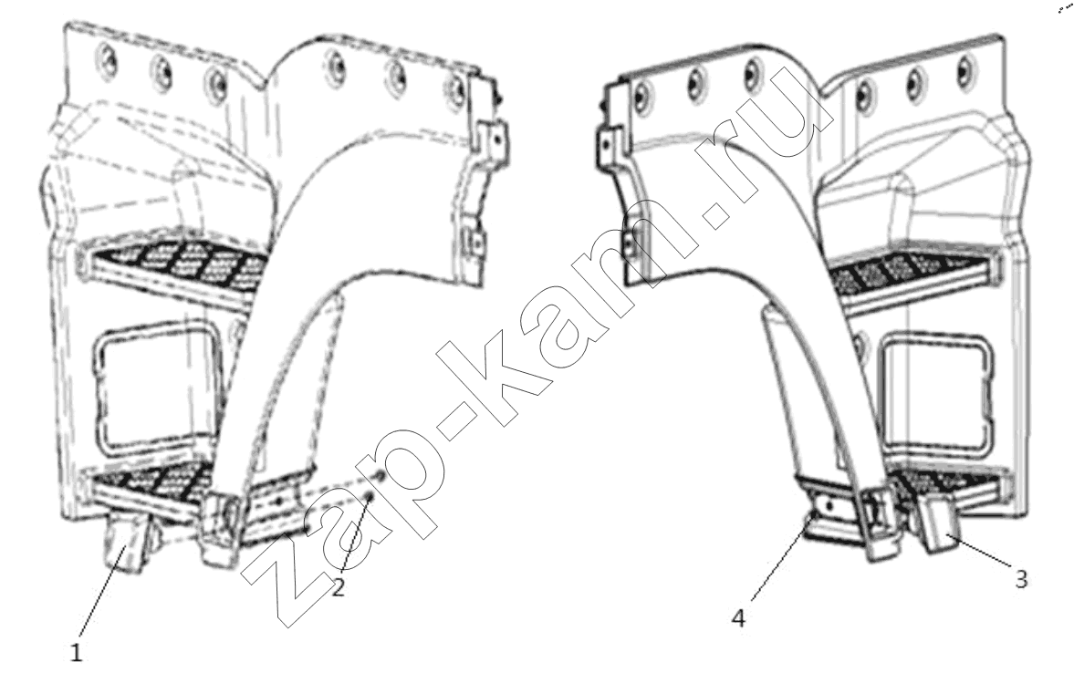 Схема/чертеж: FLASHERS IN FOOTPLANE / Shaanxi Shacman SX42584V384TL