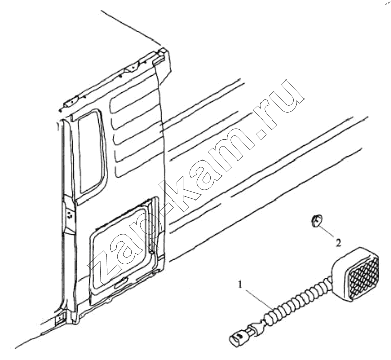 Схема/чертеж: SIDE SIGN LIGHT (FENDER) / Shaanxi Shacman SX42584V384TL
