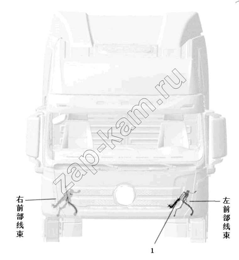 Схема/чертеж: CHASSIS ELECTRICAL APPLIANCES/TRACTORS / Shaanxi Shacman SX42584V384TL
