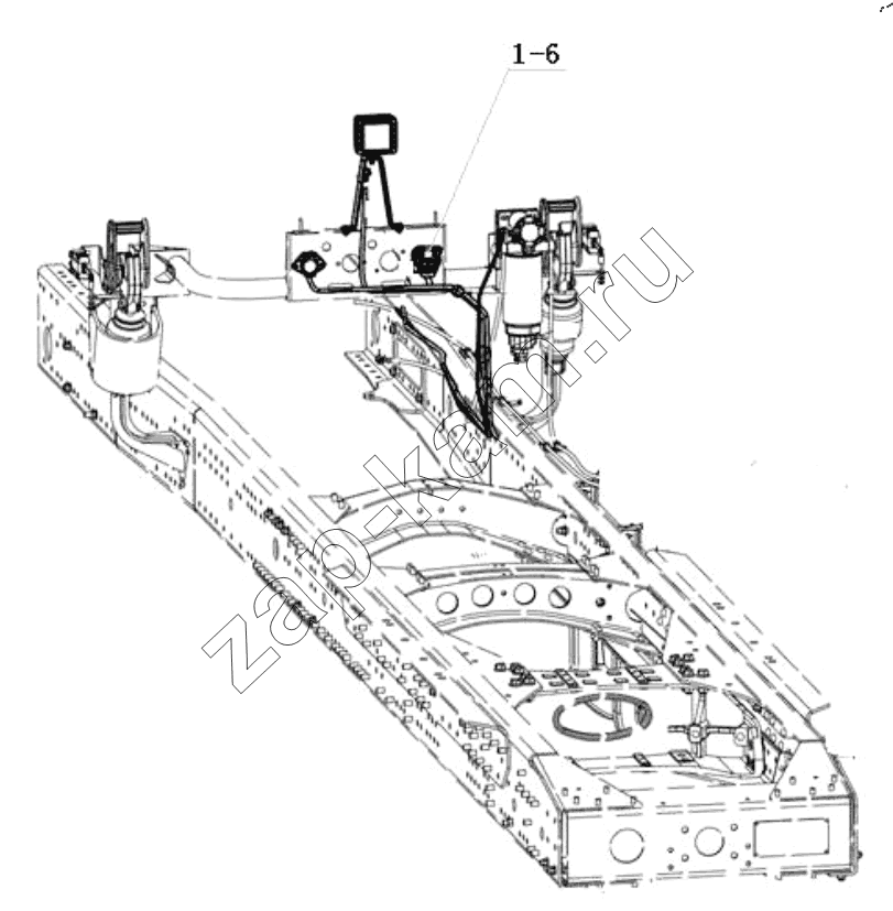 Схема/чертеж: CHASSIS ELECTRICAL APPLIANCES/TRACTORS / Shaanxi Shacman SX42584V384TL