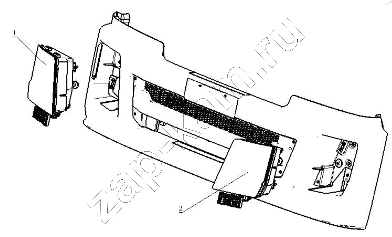 Схема/чертеж: HEADLAMPS WITH FLASHER / Shaanxi Shacman SX42584V384TL