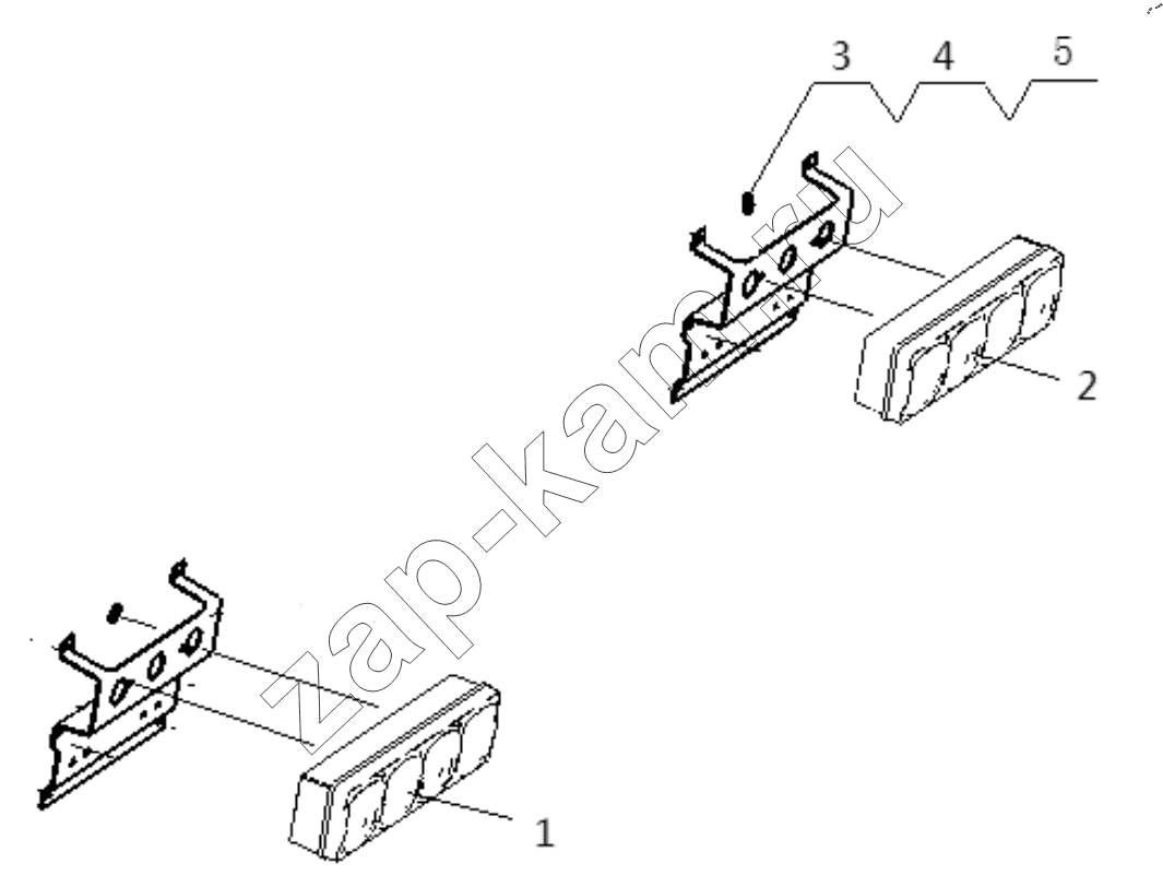 Схема/чертеж: TAILLIGHT / Shaanxi Shacman SX42584V384TL
