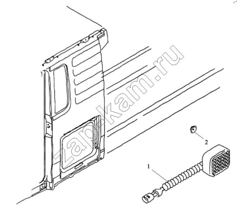 Схема/чертеж: SIDE MARKER LAMP / Shaanxi Shacman SX42584V384TL