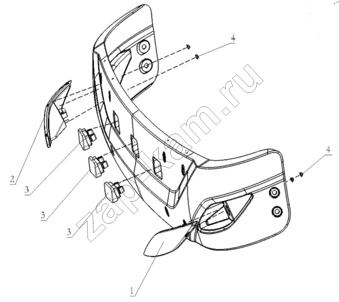 Схема/чертеж: SUNSHADE LAMPS / Shaanxi Shacman SX42584V384TL
