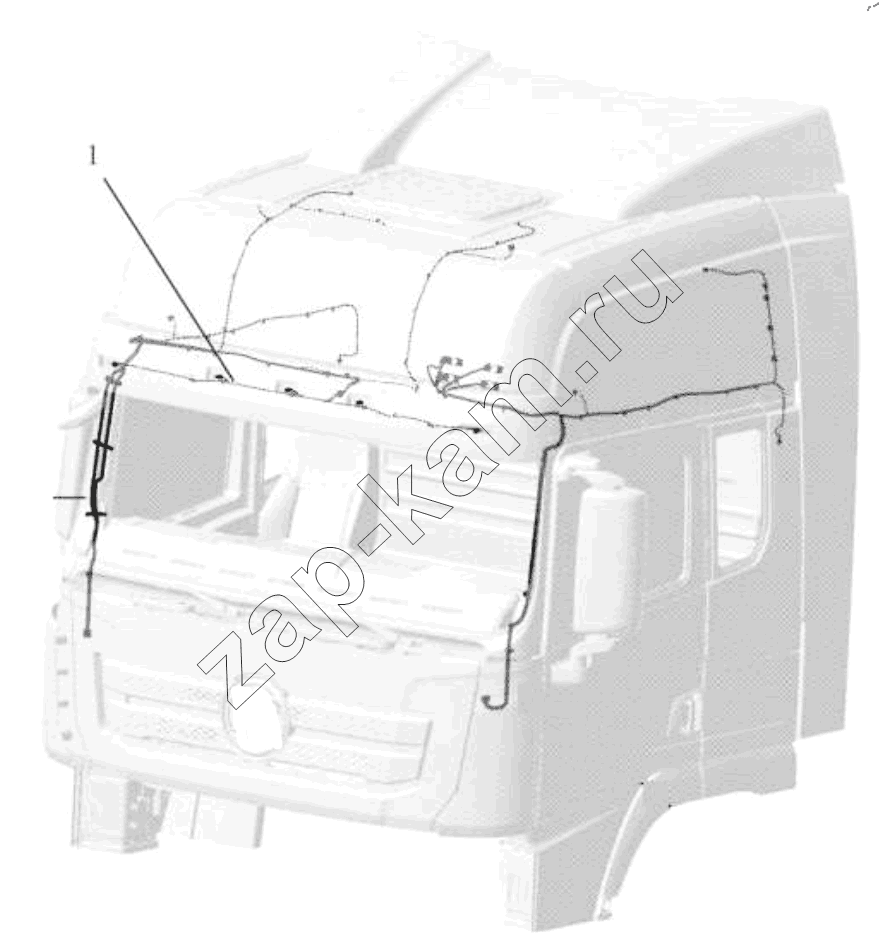 Схема/чертеж: ROOF WIRING / Shaanxi Shacman SX42584V384TL